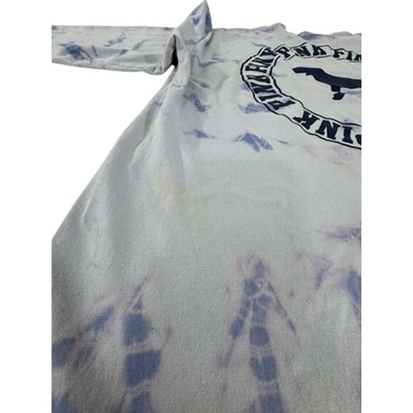 "PINK" Long SLeeve T-Shirt Purple Tie Dye Pink Dog Graphic Beach Summer Tween - Picture 9 of 9